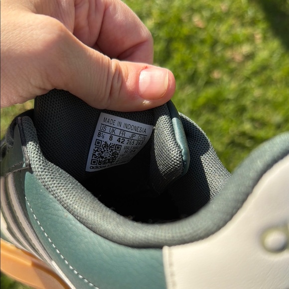 Adidas Forest Green Sneakers with White Accents - Picture 2 of 3